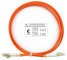 Патч-корд оптический duplex LC-LC 62,5/125 mm 2м LSZH Cabeus