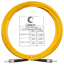 Патч-корд оптический simplex ST-ST 9/125 sm 5м LSZH Cabeus