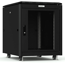 Шкаф телекоммуникационный напольный RUSRACK RSRO-608012/GSBL 19" 12U 600x800x730мм