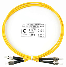 Патч-корд оптический duplex FC-ST 9/125 sm 1,5м LSZH Cabeus