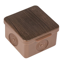 Коробка распаячная КМР-030-037 пылевлагозащ. без мембр. вводов (65х65х50) светл. дер. EKF