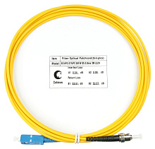 Патч-корд оптический simplex SC-ST 9/125 sm 3м LSZH Cabeus