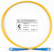 Патч-корд оптический simplex SC-SC 9/125 sm 1м LSZH Cabeus