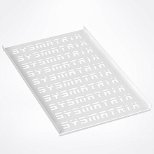 SYSMATRIX SH 8002.700 Полка 19" стационарная перфорированная глубиной 550 мм для напольных шкафов глубиной 800 мм, цвет серый (RAL 7035)
