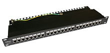 Патч-панель Cabeus PL-24-Cat.5e-SH-Krone IDC 19" кабель 5e 24 портов 