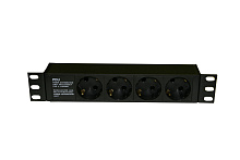 Hyperline SHE10-4SH-IEC Блок силовых розеток