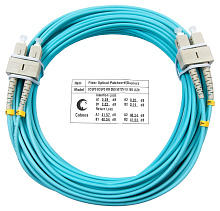 Патч-корд оптический duplex SC-SC 50/125 mm OM3 15м LSZH Cabeus