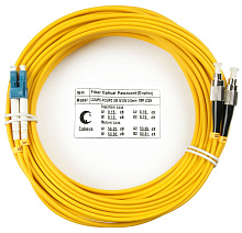 Патч-корд оптический duplex LC-FC 9/125 sm 10м LSZH Cabeus
