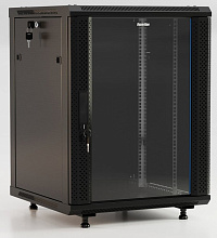 Шкаф телекоммуникационный настенный Hyperline TWB-FC-2266-GP-RAL9004 19" 22U 600 x600 x1086мм