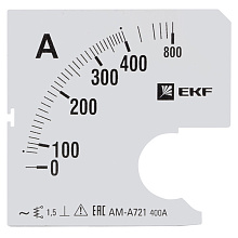 Шкала сменная для A721 400/5А-1,5 EKF Шкала сменная для A721 400/5А-1,5 EKF