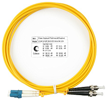 Патч-корд оптический duplex LC-ST 9/125 sm 3м LSZH Cabeus