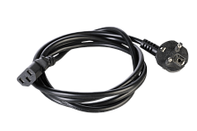 Шнур питания с заземлением IEC 60320 C13/Schuko, 10 А / 250 В (3 × 1,0), длина 3 м