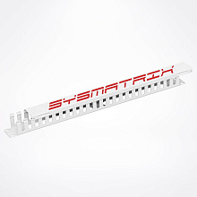 SYSMATRIX SA 0020.011 Кабельный органайзер 19" 1U с крышкой серый RAL7035