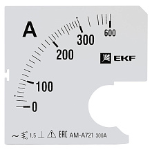 Шкала сменная для A721 300/5А-1,5 EKF Шкала сменная для A721 300/5А-1,5 EKF