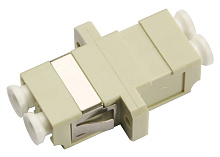 Адаптер проходной LC-LC duplex, MM(для многомодового кабеля), корпус пластмассовый (SC Adapter Simplex dimension) Cabeus