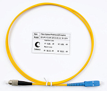 Патч-корд оптический simplex SC-FC 9/125 sm 1м LSZH Cabeus