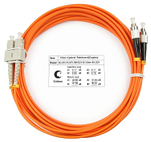 Патч-корд оптический duplex SC-FC 62,5/125 mm 15м LSZH Cabeus