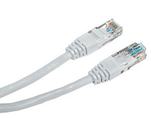 Патч-корд медный Gembird PP12e-3m 19" кабель 5e  серый