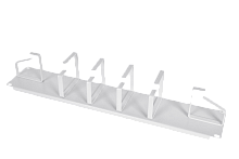 Горизонтальный кабельный органайзер 19" 2U, 6 колец