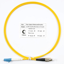 Патч-корд оптический simplex LC-FC 9/125 sm 1м LSZH Cabeus