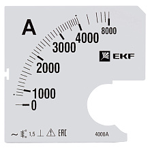 Шкала сменная для A961 4000/5А-1,5 EKF Шкала сменная для A961 4000/5А-1,5 EKF