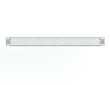 Заглушка перфорированная 19" 1U, серая RUSRACK Заглушка перфорированная 19" 1U, серая RUSRACK
