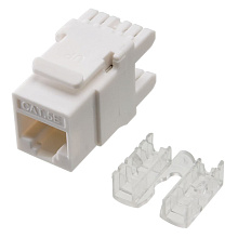 Модуль Keystone Cabeus KJ-RJ45-Cat.5E-180 19" кабель 5e белый Модуль Keystone Cabeus KJ-RJ45-Cat.5E-180 19" кабель 5e белый