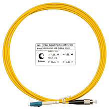 Патч-корд оптический simplex LC-FC 9/125 sm 2м LSZH Cabeus