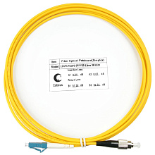 Патч-корд оптический simplex LC-FC 9/125 sm 3м LSZH Cabeus