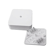 Коробка разветвительная КМР-030-030кг наружная (75х75х26) белая с клеммником EKF