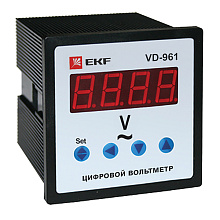 VD-961 Вольтметр цифровой на панель (96х96) однофазный EKF PROxima