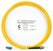 Патч-корд оптический simplex LC-ST 9/125 sm 3м LSZH Cabeus