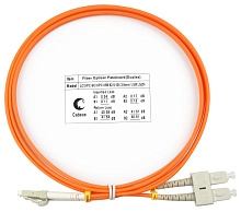 Патч-корд оптический duplex LC-SC 62,5/125 mm 1,5м LSZH Cabeus