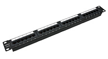 Патч-панель Cabeus PL-24-Cat.5e-Dual IDC 19" кабель 5e 24 портов 