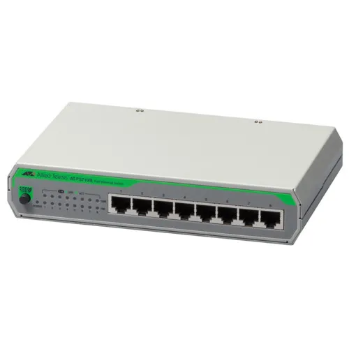 Коммутатор Allied Telesis AT-FS710/8E-60 (100 Base-TX (100 мбит/с), Без SFP портов)