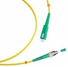Патч-корд оптический simplex FC/APC-SC/APC 9/125 sm 15м LSZH Cabeus
