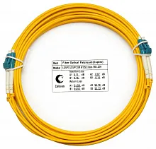 Патч-корд оптический duplex LC-LC 9/125 sm 5м LSZH Cabeus