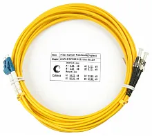 Патч-корд оптический duplex LC-ST 9/125 sm 7м LSZH Cabeus