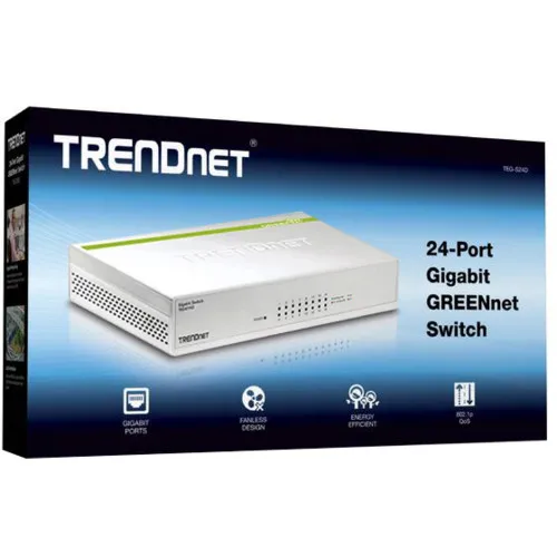 Коммутатор TrendNet TEG-S16D (1000 Base-TX (1000 мбит/с), Без SFP портов)