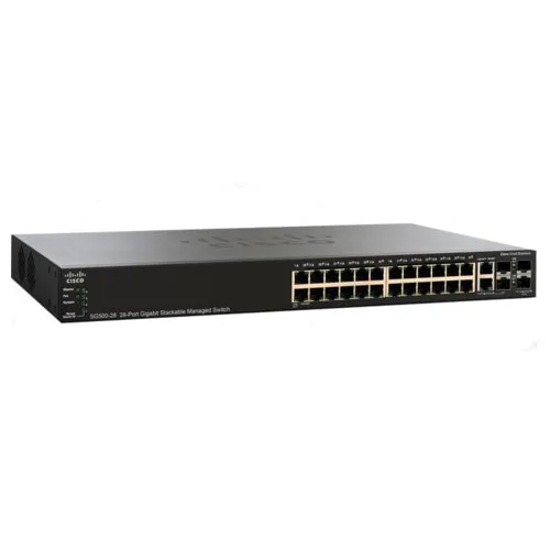Коммутатор Cisco SG350-28P-K9-EU (1000 Base-TX (1000 мбит/с), 2 SFP порта)