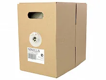 Витая пара Кабель UTP CAT-5E 4 pr 25 AWG PVC, белый, 305 метров SINELLS 5 Белый 