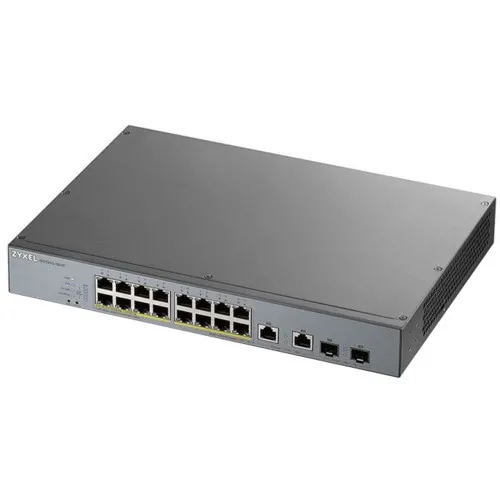 Коммутатор Zyxel GS1350-18HP-EU0101F (1000 Base-TX (1000 мбит/с), 2 SFP порта)