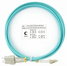 Патч-корд оптический duplex LC-SC 50/125 mm OM3 3м LSZH Cabeus