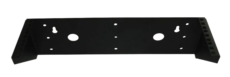 Кронштейн телекоммуникационный настенный вертикальный 2U, цвет черный