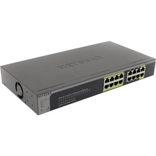 Коммутатор NETGEAR GS516TP-100EUS (1000 Base-TX (1000 мбит/с), Без SFP портов)