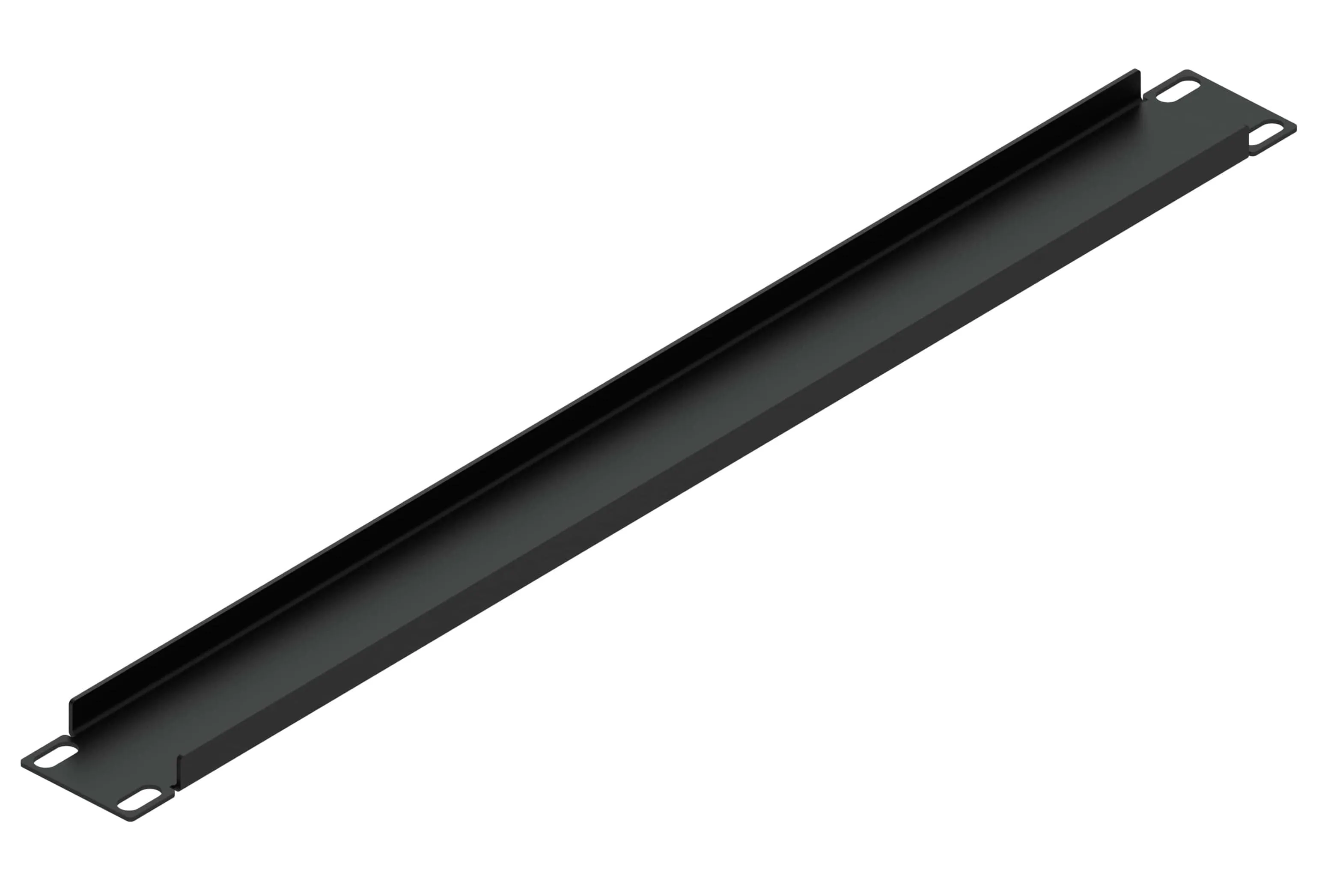 Заглушка 19" 1U, черная RUSRACK