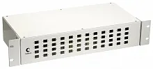Кросс бокс оптический 19" на 48 SC (LC duplex) со сплайс пластиной и КДЗС (без пигтейлов и проходных адаптеров) Cabeus