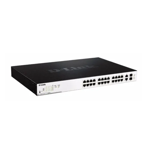 Коммутатор D-link DGS-1100-26MPP (1000 Base-TX (1000 мбит/с), 2 SFP порта)