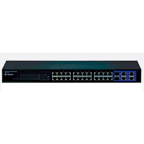 Коммутатор TrendNet TEG-424WS (100 Base-TX (100 мбит/с), 2 SFP порта)