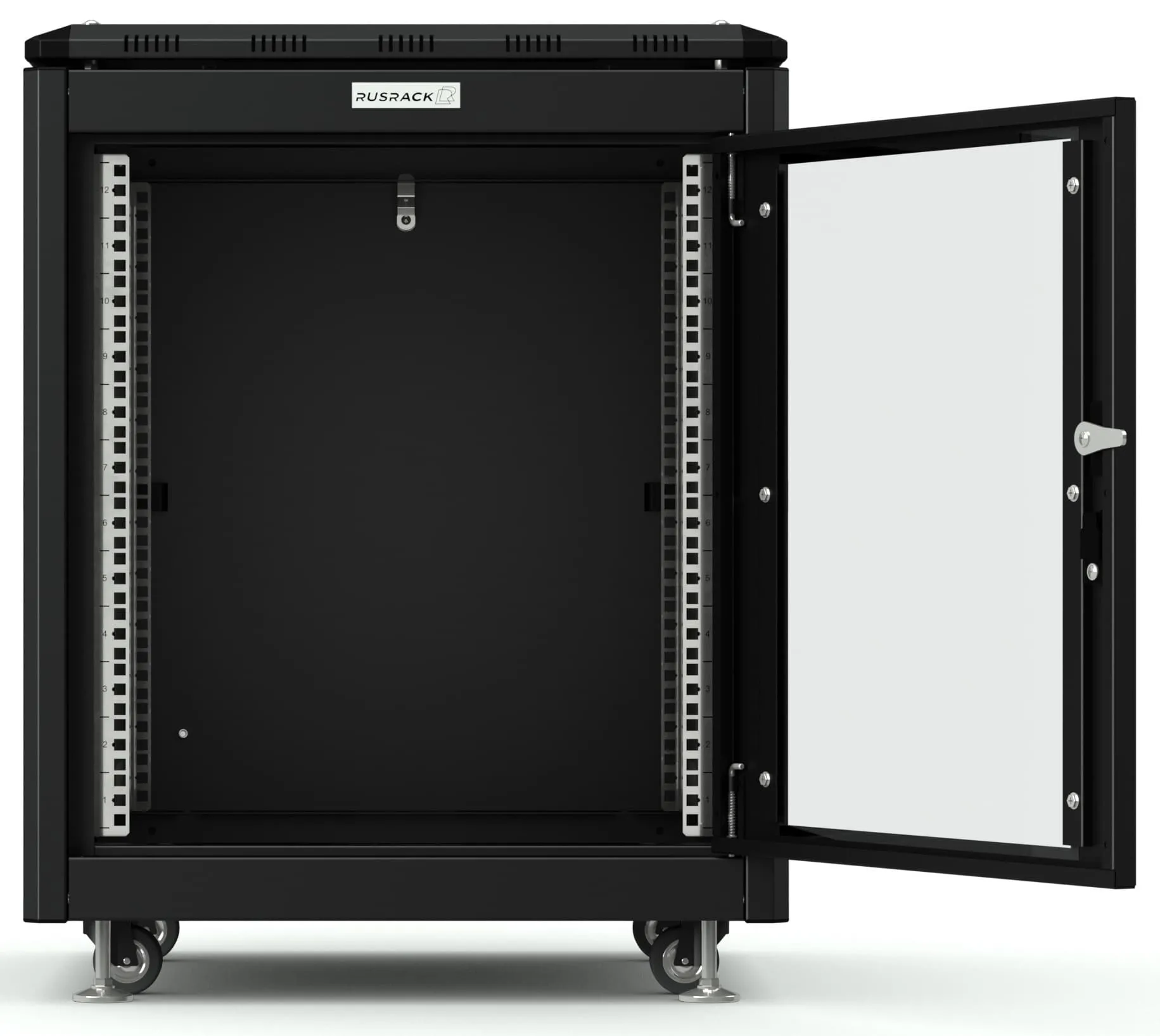 RUSRACK напольный 12U 600х600 черный